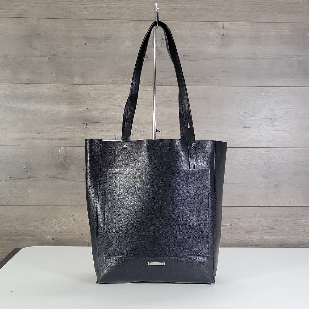 Rebecca Minkoff Black Leather Tote Shoulder Bag